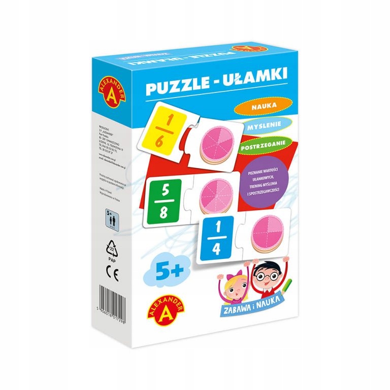 

Puzzle Ułamki-zabawa I Nauka