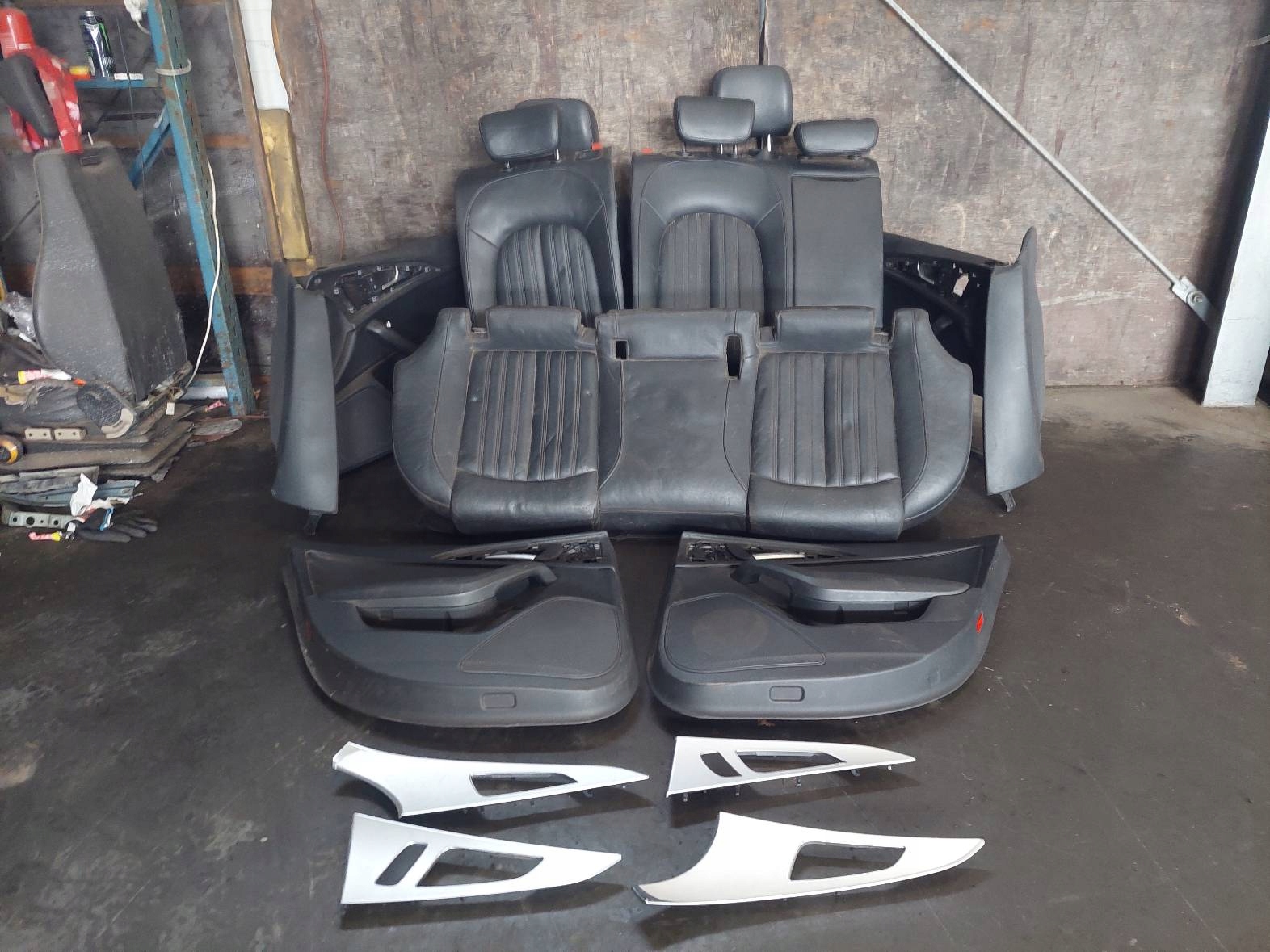 seats KOMPLET front seat rear part side + armrest AUDI A6 C7 sedan UK