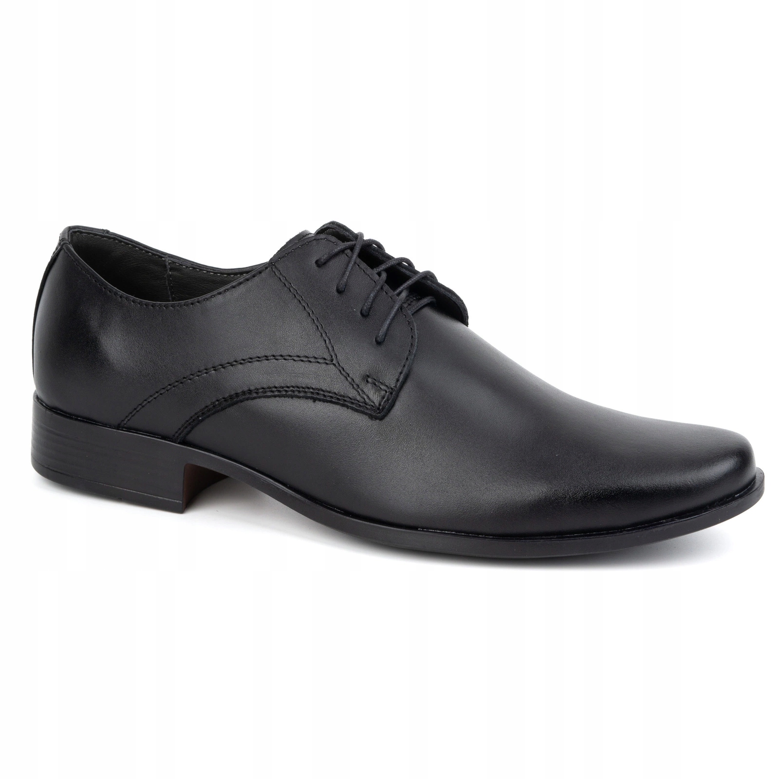 Pánské elegantní kožené polobotky Model 083 ideální k obleku 40