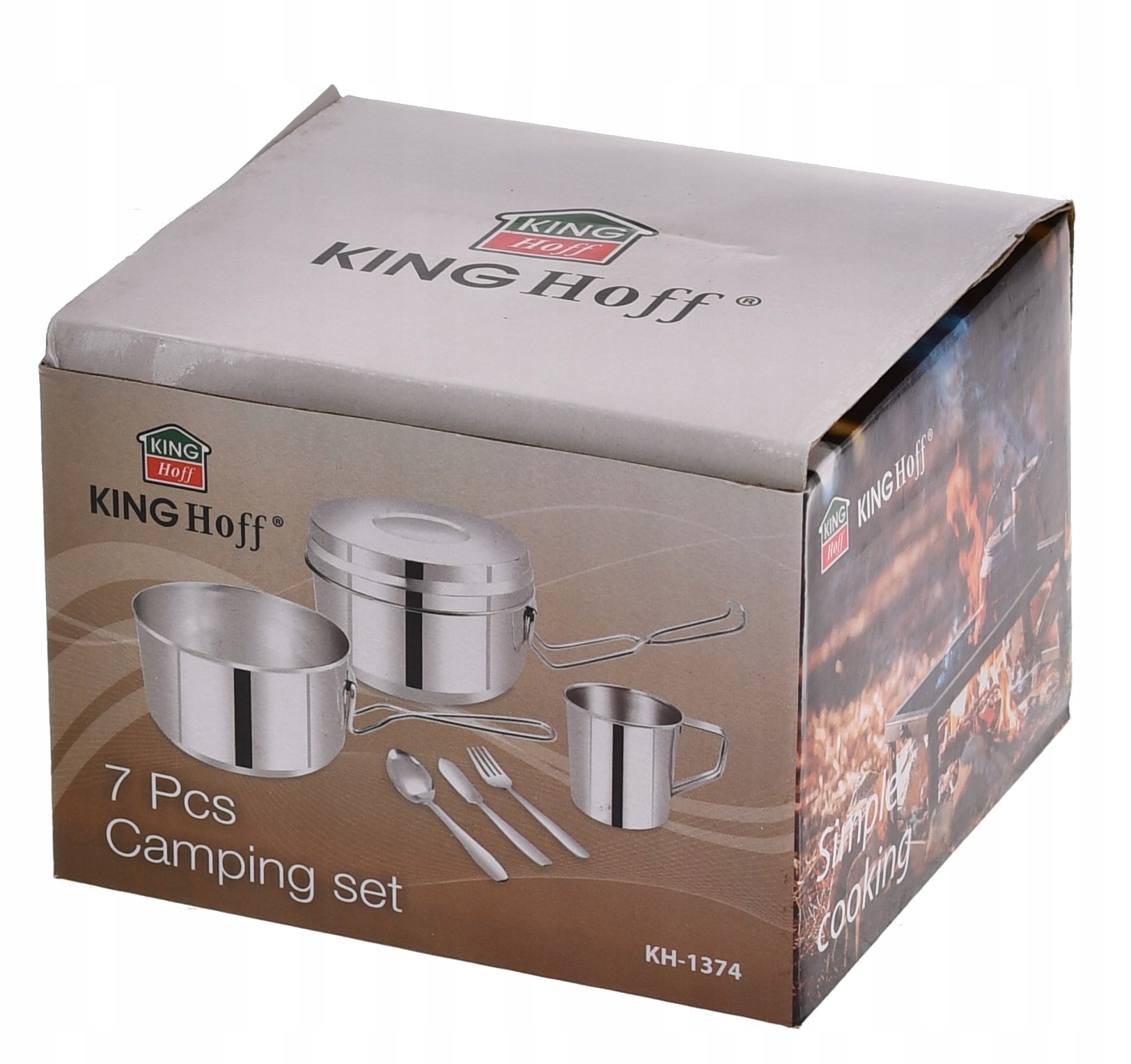 MENAŻKA Turystyczna Garnek Rondel Kubek Sztućce Rodzaj zestaw