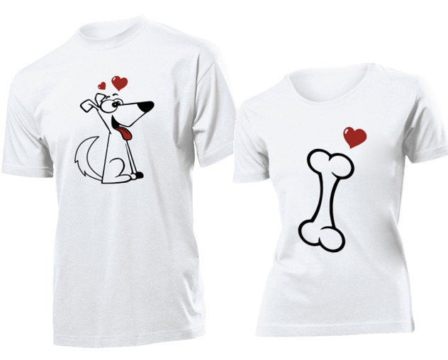 

Koszulki dla par Jak Pies Z Koscia Zakochani XL