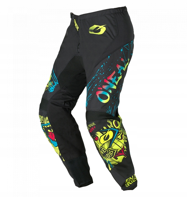 O'neal Element Rancid V.26 Black Yellow detské cross enduro nohavice 26