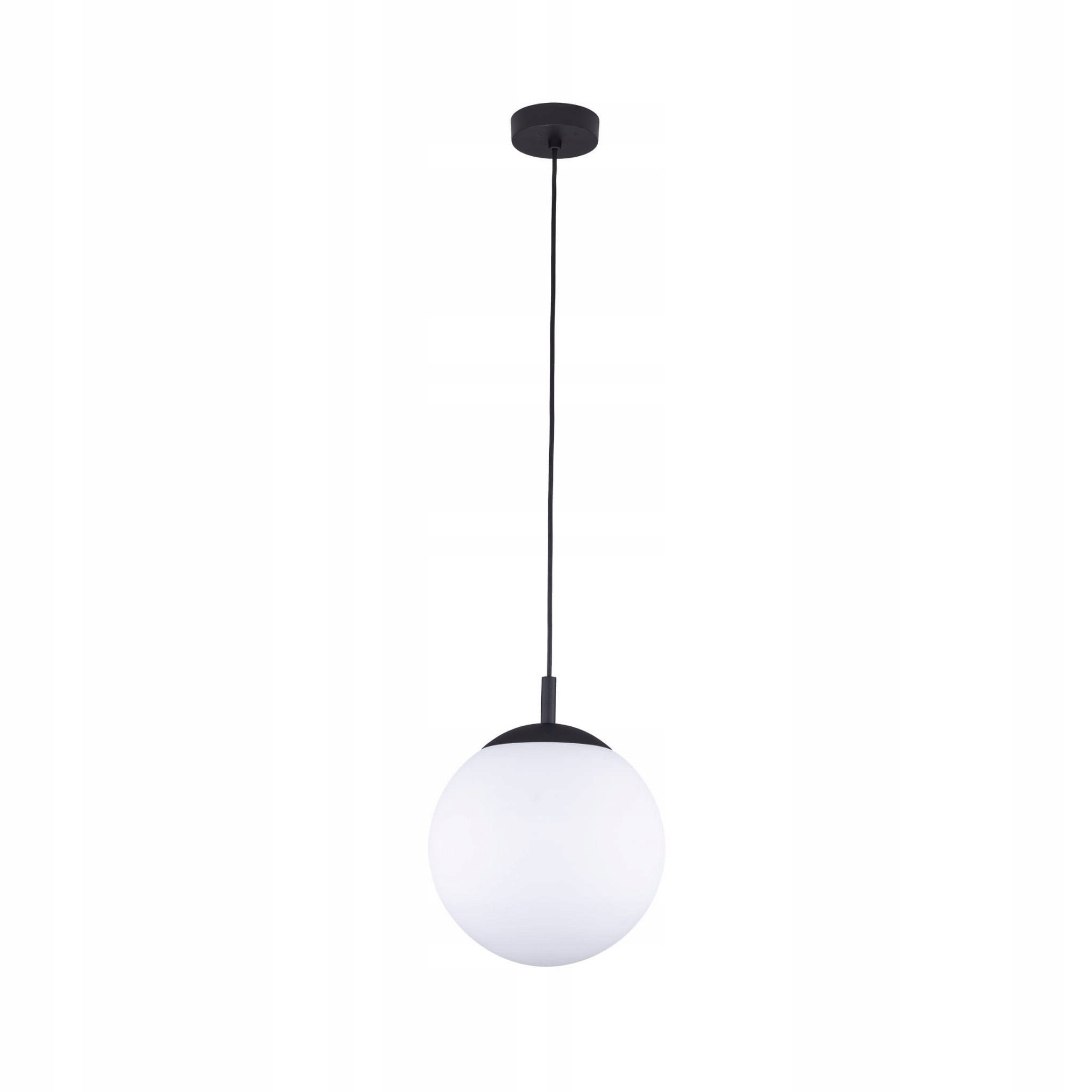 Závěsná lampa ocel lakovaná skleněným stínítkem Esme Černá 5669 Tk Lighting