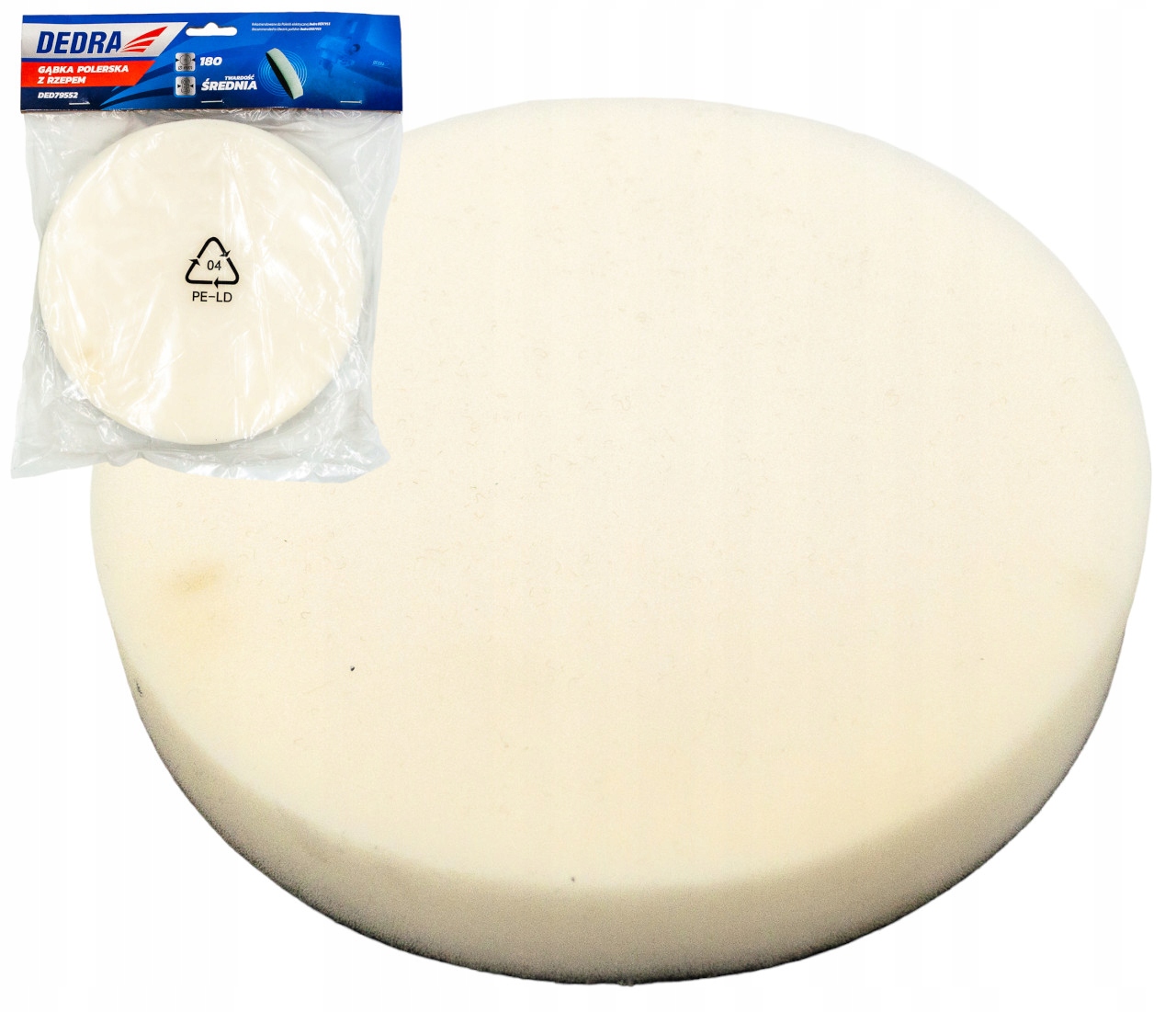 

Gąbka Polerska Pad Na Rzep 180MM Średnia