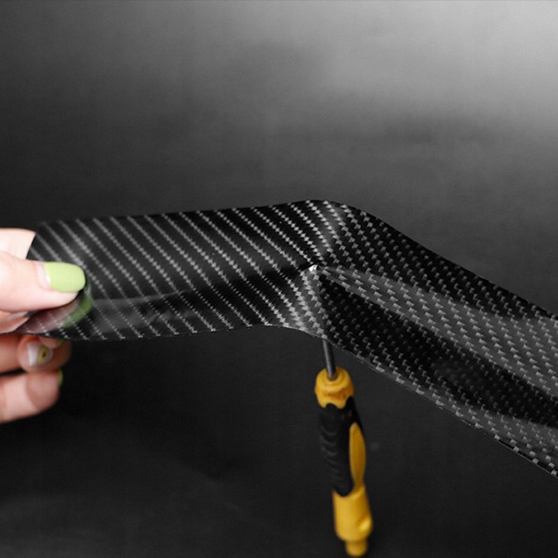 TAŚMA OCHRONNA FOLIA CARBON 5D GRUBA NA PROGI SŁUPKI SAMOPRZYLEPNA 5CM 5M Długość 500 cm