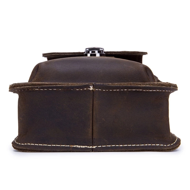 Męska torba na ramię saszetka biodrówka na pasek Kolor brązowy