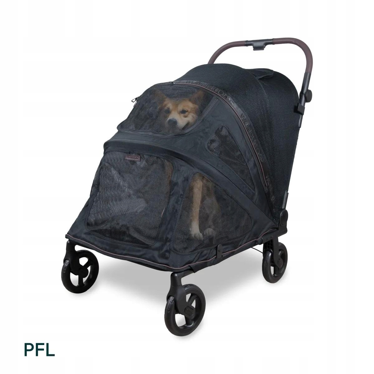 Wonderfold Pet Kočárek Pfl pro psy do 45 kg, black
