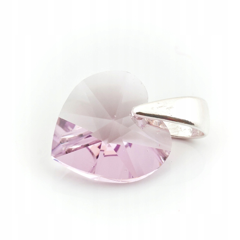 

Wisiorek srebrny z kr. Swarovski Serce 10 L. Ameth