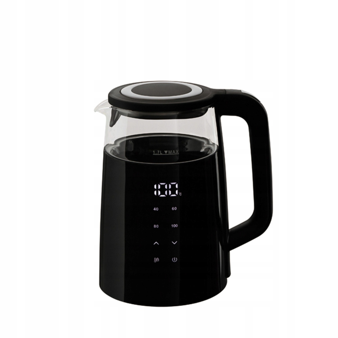 Elektrická varná konvice 1.7 l s displejem Berlinger Haus Matte Black BH-9476