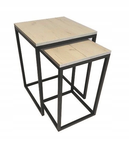 Sada stolků 2v1 loft Loft Možnosti hliník