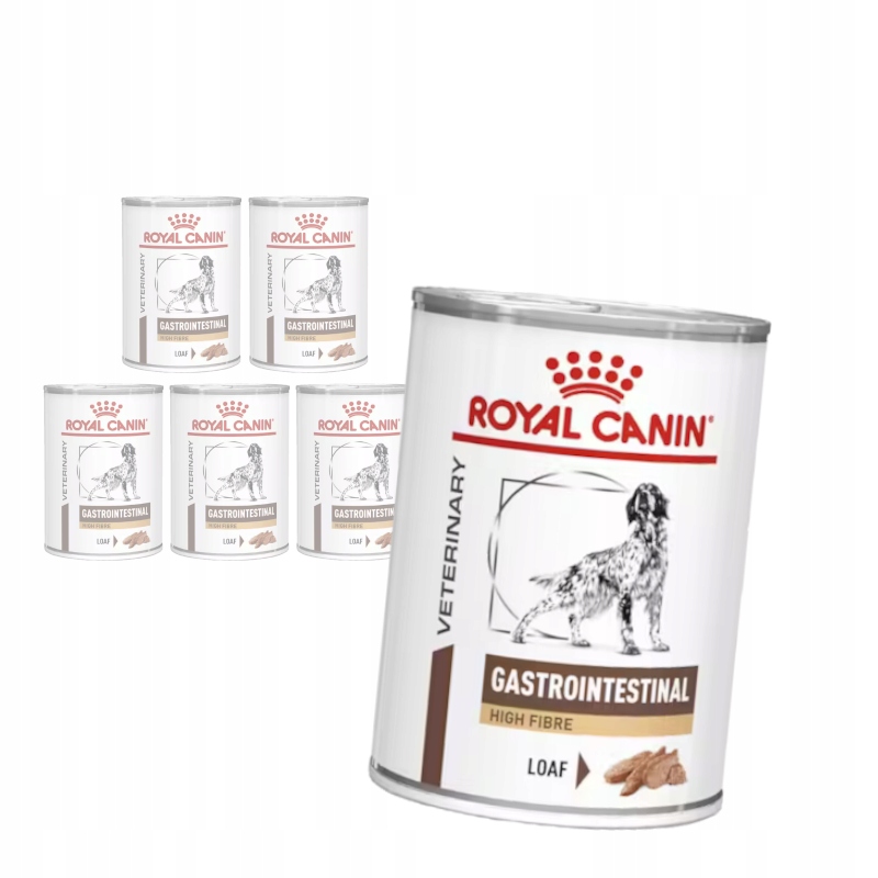 Levně Royal Canin Vet Gastrointestinal High Fibre 6x410g Krmivo pro psy Paštika