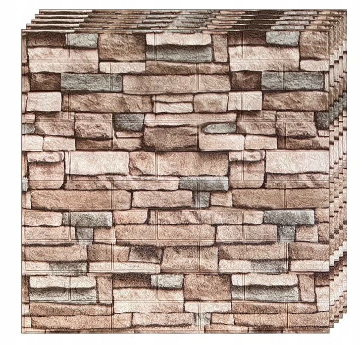 10x SAMOPRZYLEPNE PANELE ŚCIENNE TAPETA RÓŻNICOWA PANEL ŚCIENNY 3D