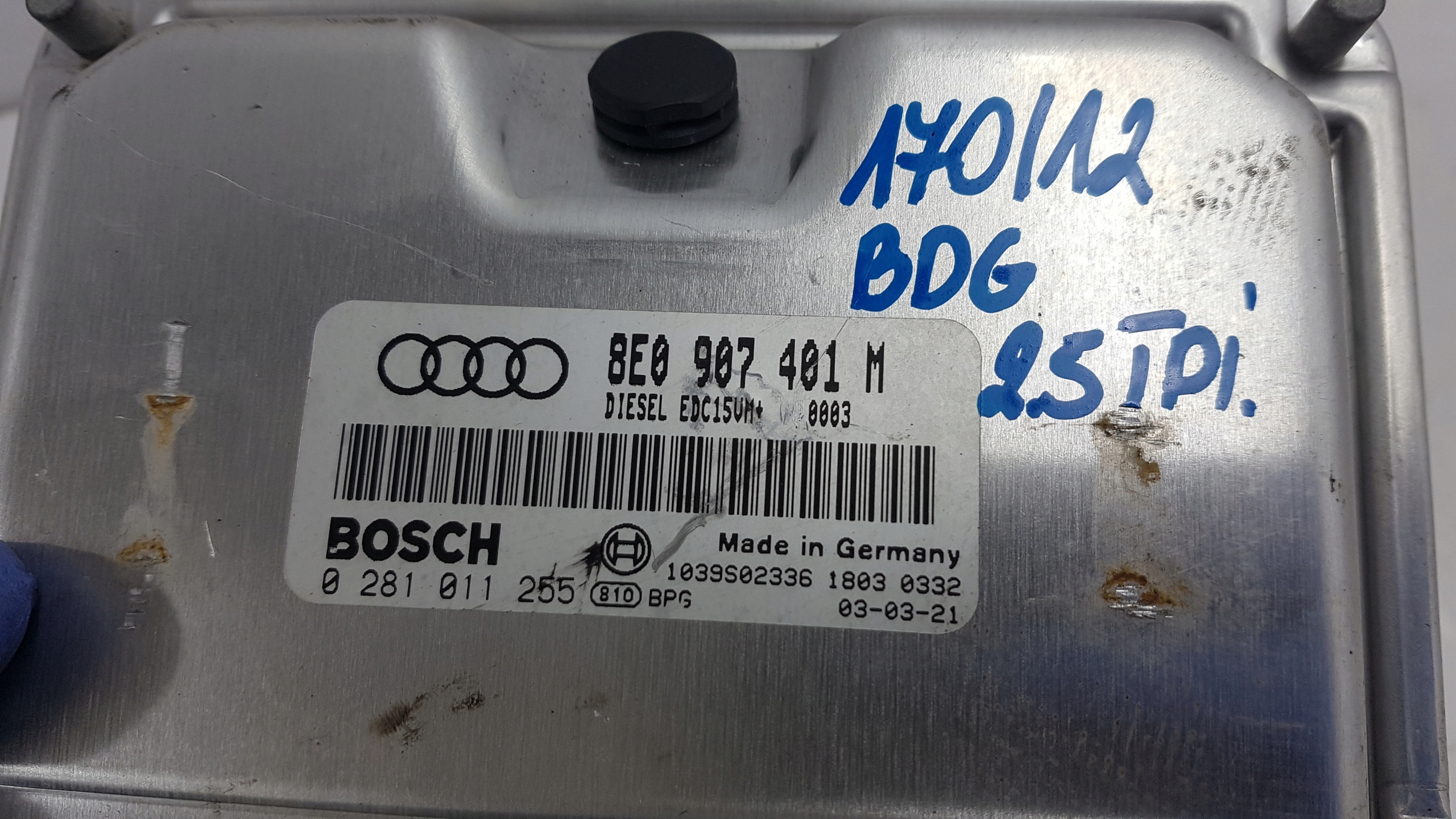 AUDI A6 C5 2.5 TDI BDG KOMPUTER STEROWNIK SILNIKA Typ samochodu Samochody osobowe
