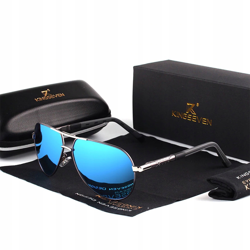 

Okulary przeciwsłoneczne Kingseven UV400 Pilotki