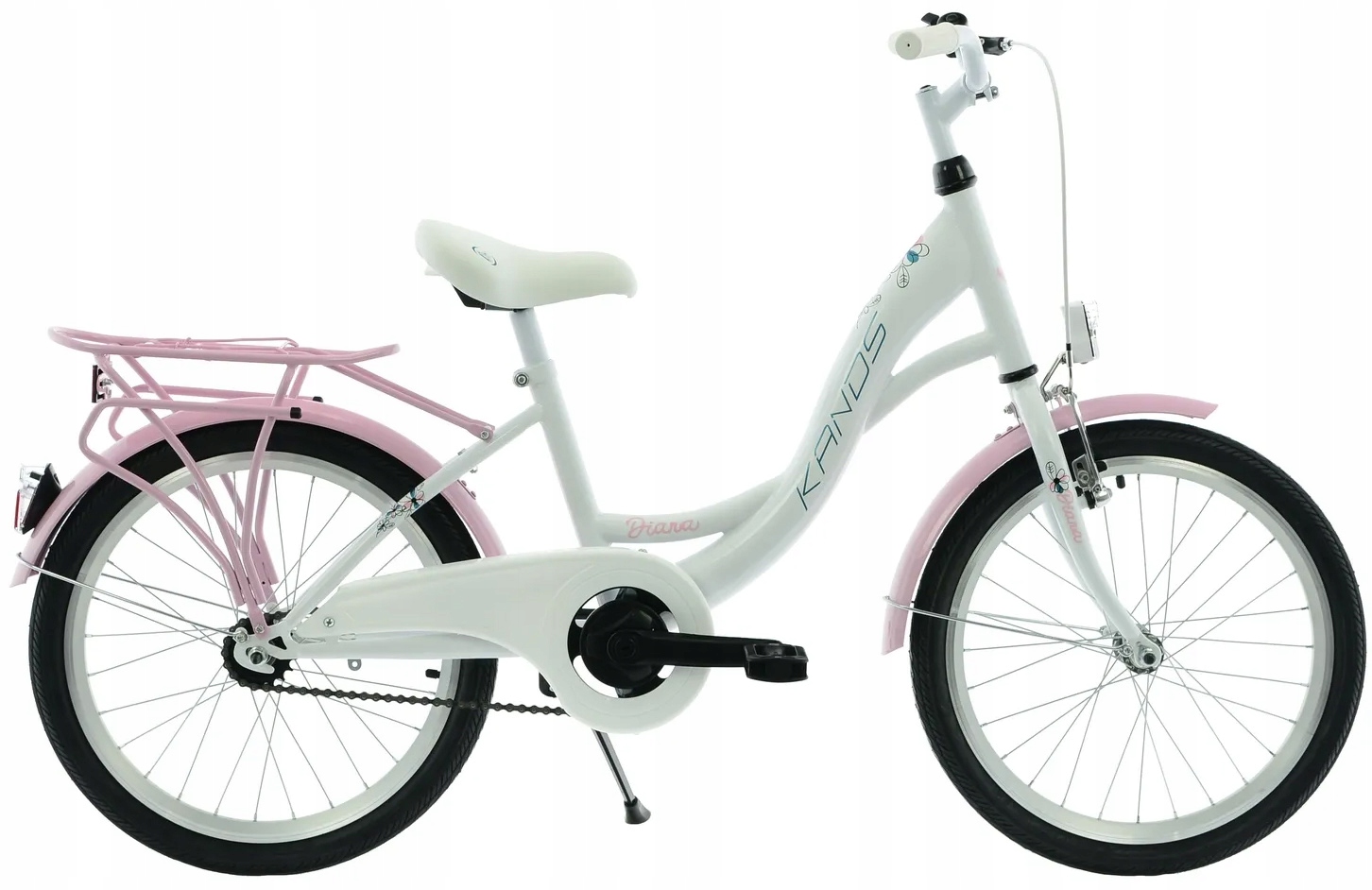 Rower 20 Kands Diana Falcon Biało-różowy Połysk