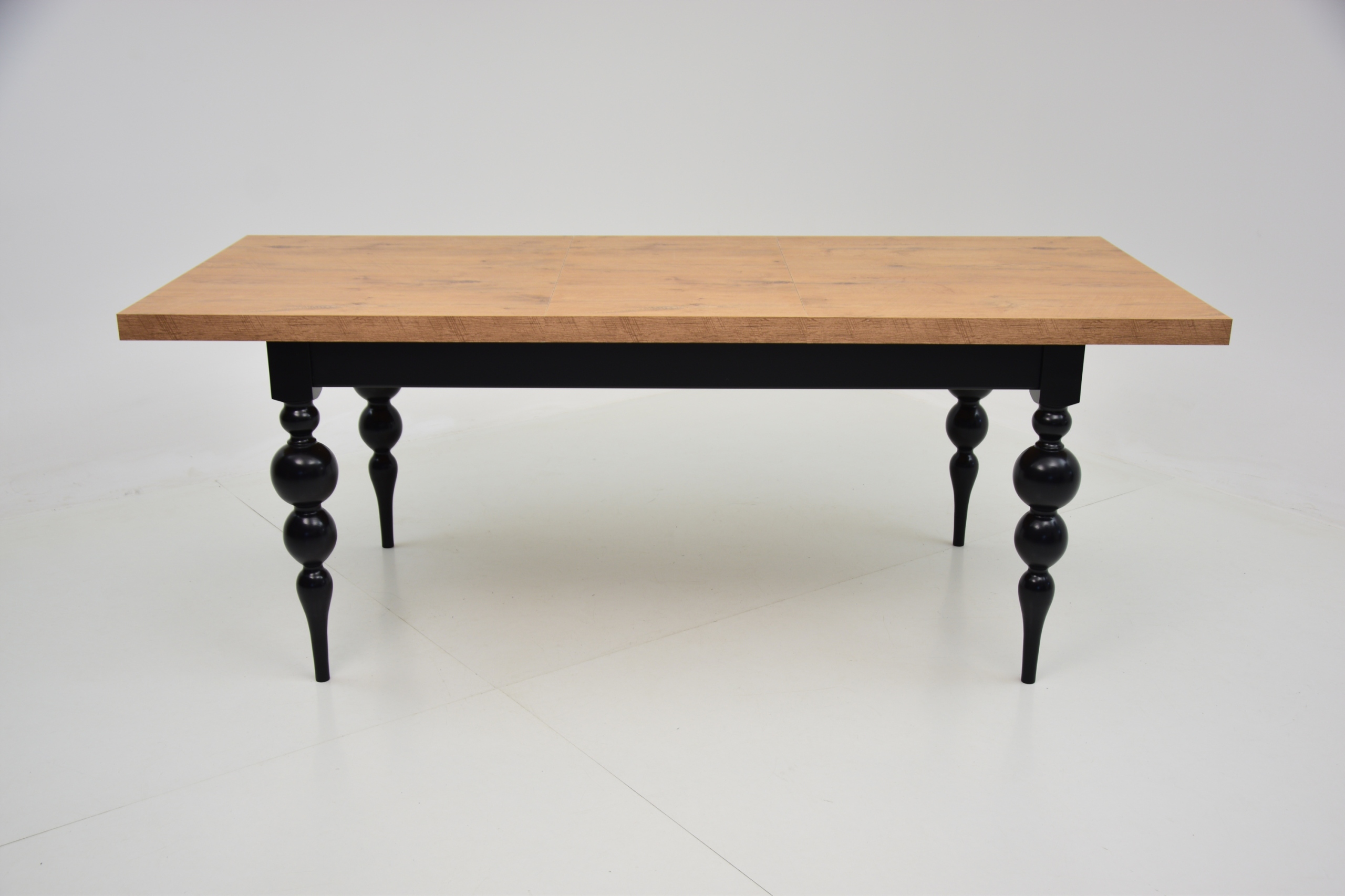 STÓŁ rozkładany 90x160/210 FREZOWANE NOGI glam Kolekcja S-7 kule