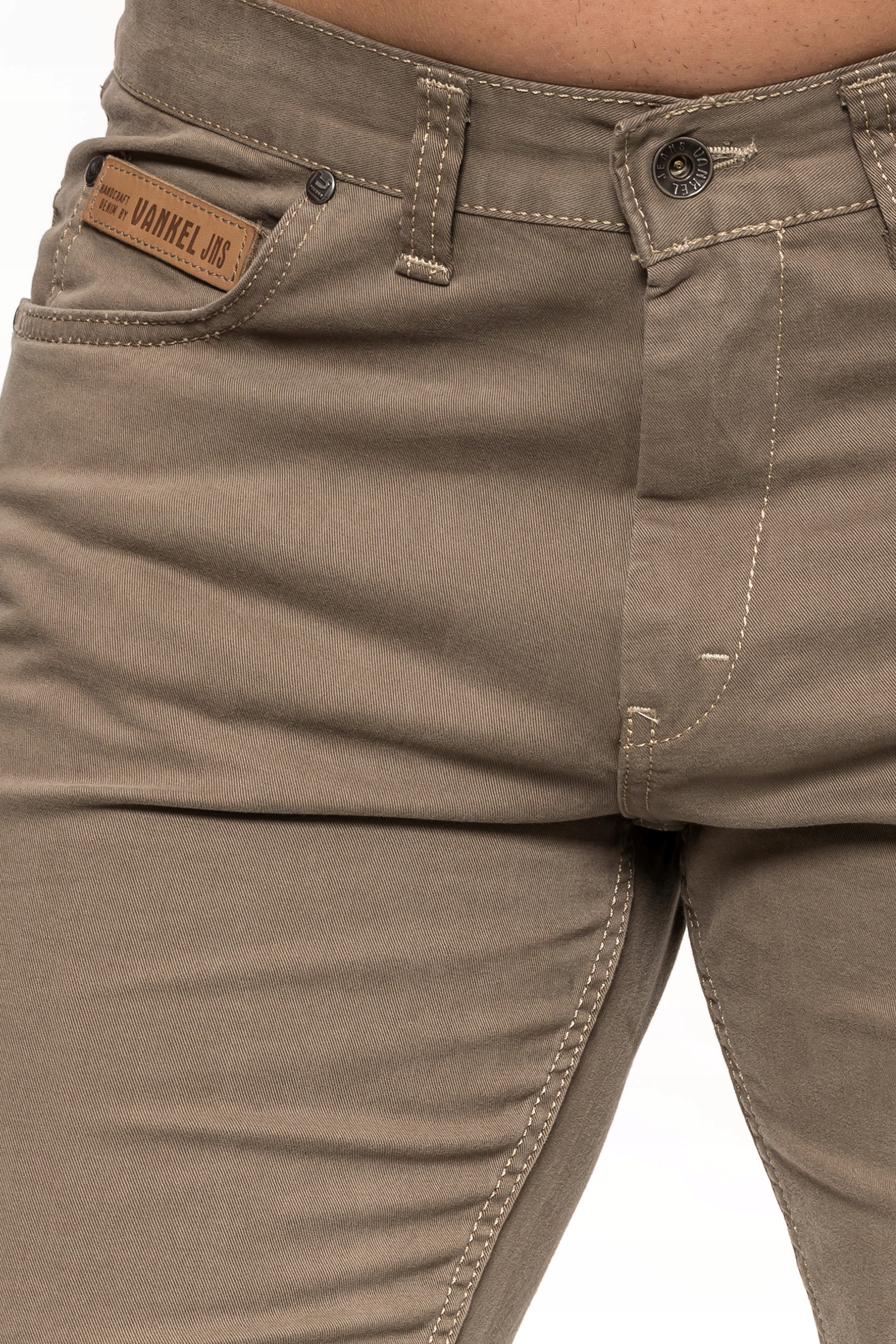 SPODNIE MĘSKIE CHINOSY VANKEL JEANS 578 -100cm/L32 Wzór dominujący bez wzoru