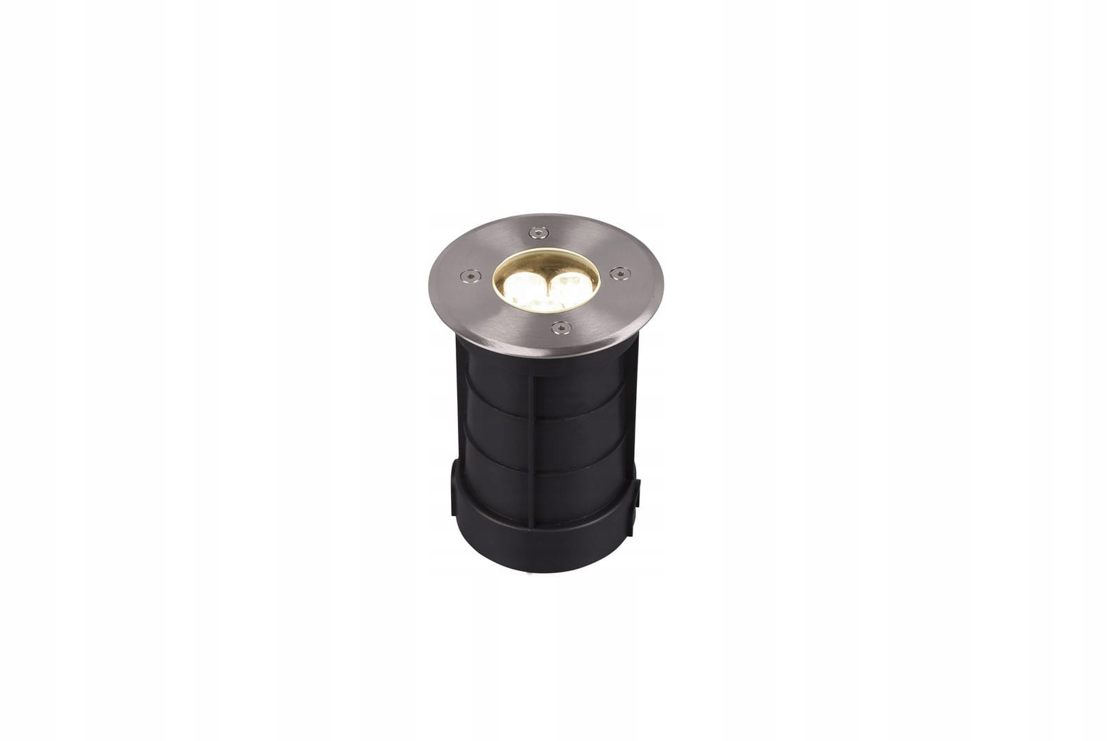 Nájezdová lampa z betonu Trio, stříbrná barva