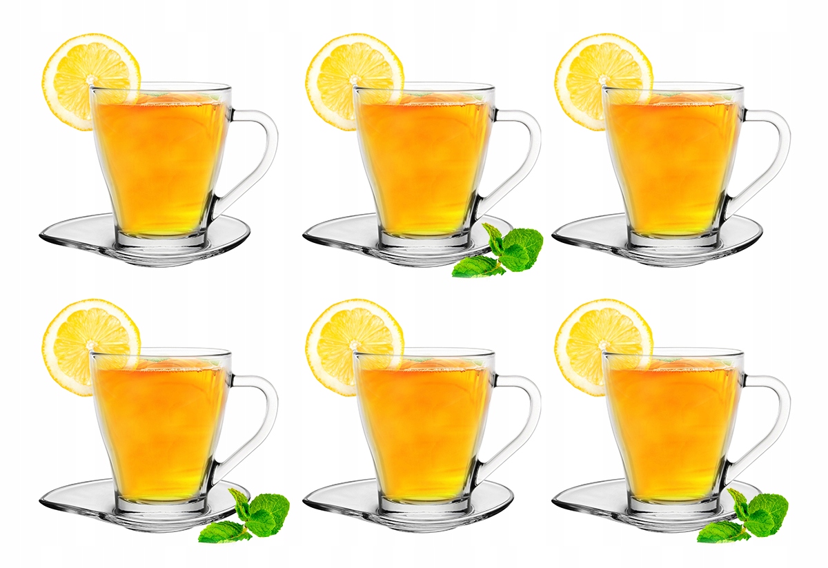 

Zestaw 6 kubków 240 Limon+Spodek Łezka, Kawa