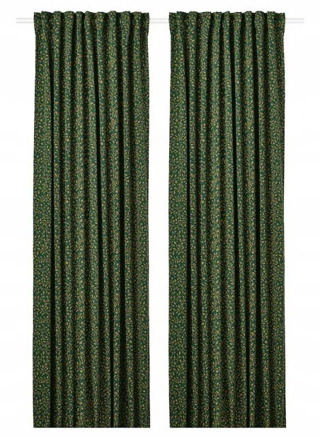 

Ikea Blabarsmott Zasłona zaciemniające Zielony