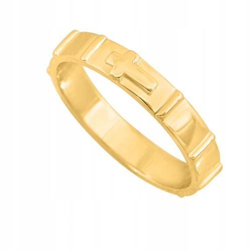 Růženec hladký ze zlata 585 s příčkami a křížkem dárek pro maminku