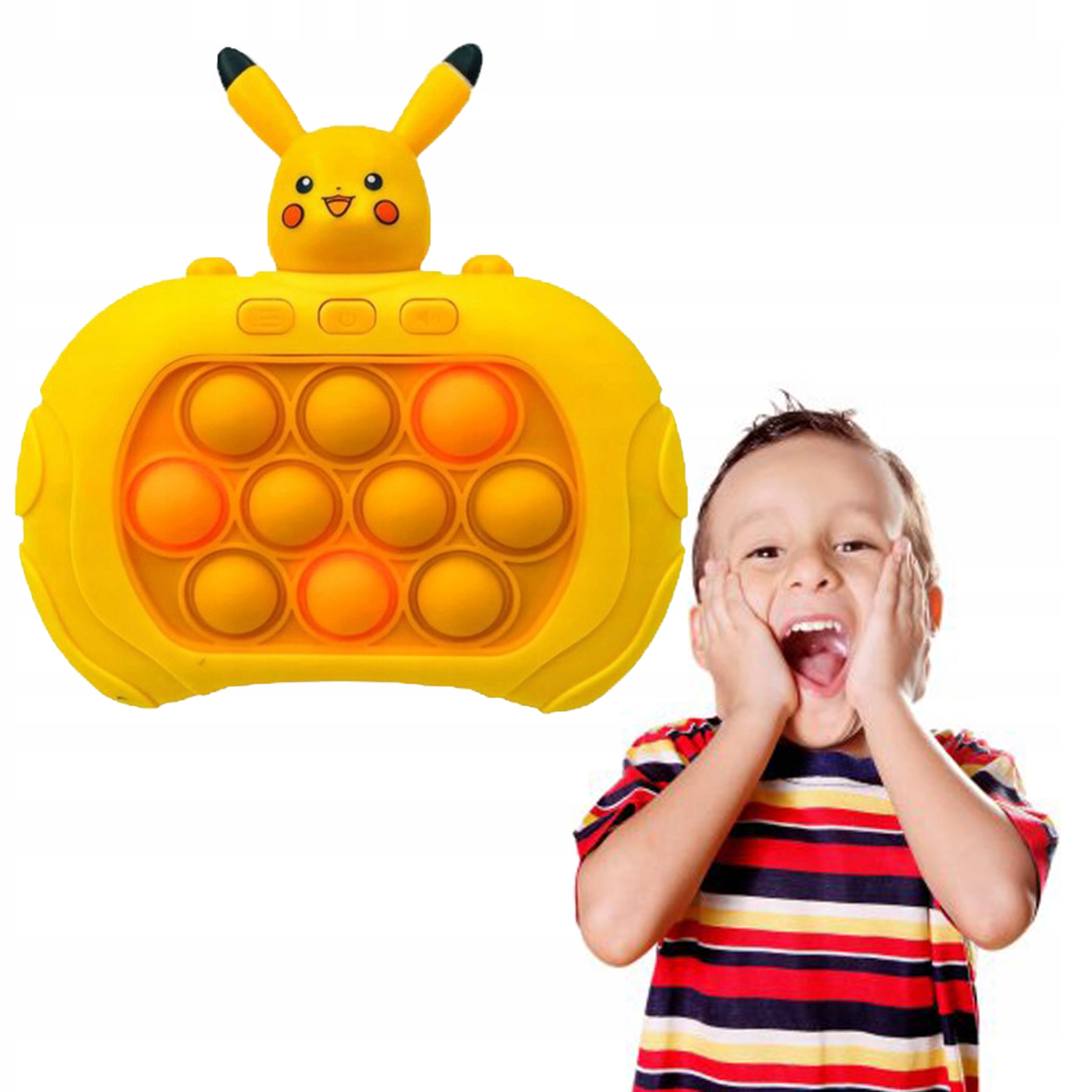 KONSOLA GRA POP IT PIKACZU POKEMON ANTYSTRESOWA ELEKTRYCZNA ZRĘCZNOŚCIOWA
