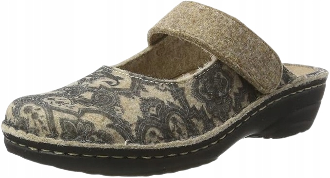 Nazouváky Dámské Filcové Vzorované Casual Na Suchý Zip S Vlnou 40 J0A