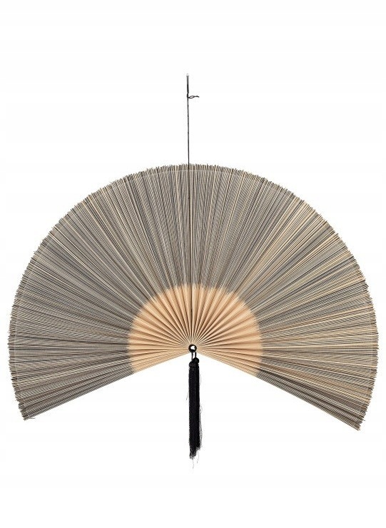 Vejár Jaime, nástenná dekorácia z bambusu, sivá, Bloomingville