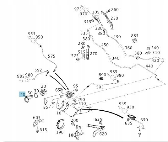 Obejma DPF Mercedes SPRINTER 906 907 EURO 6 Car type Cargo vans Trucks RVs Buses
