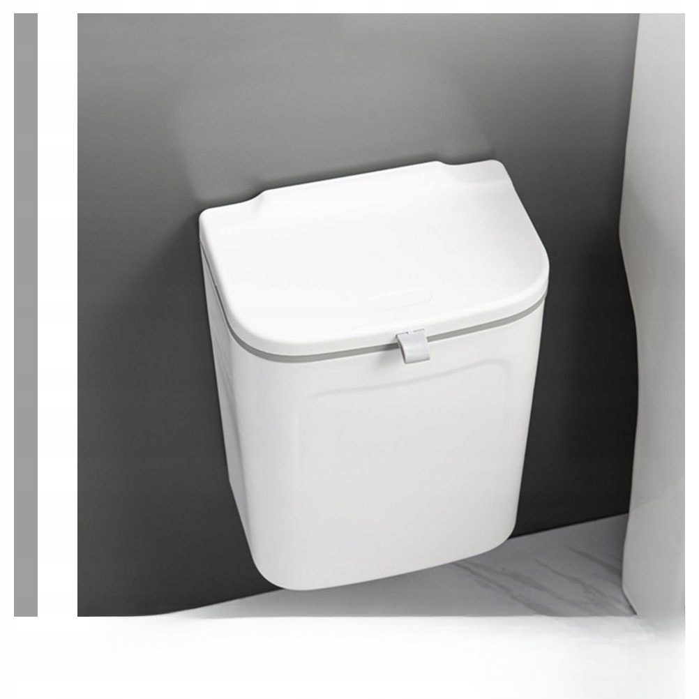 KOSZ NA ŚMIECI SAMOCHODOWE Z POKRYWĄ DO MONTAŻU NA ŚCIANIE Marka bez marki