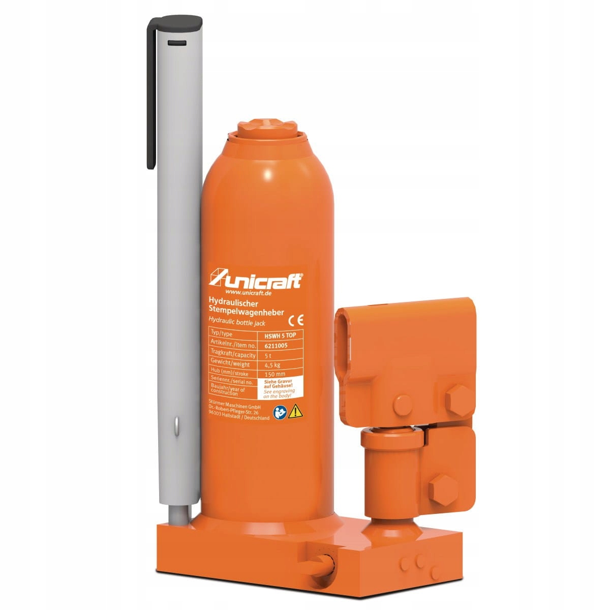 ГИДРАВЛИЧЕСКИЙ ДОМКРАТ ДЛЯ БУТЫЛОК