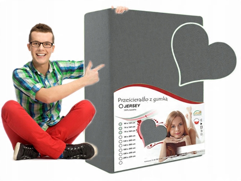 

Prześcieradło Szare Z Gumką 180x200 Z Jerseyu