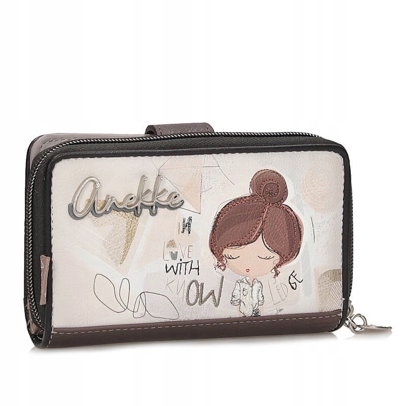 Dámská peněženka Anekke 42809-909 Sophia Billetero Wallet na zip a patentku