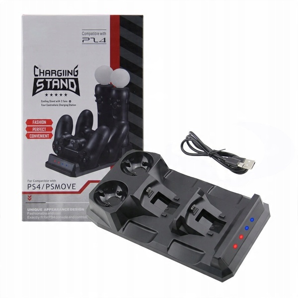підставка для зарядки 2 x Move + 2 X pad для PS4 код виробника KJHPS4PRO-04