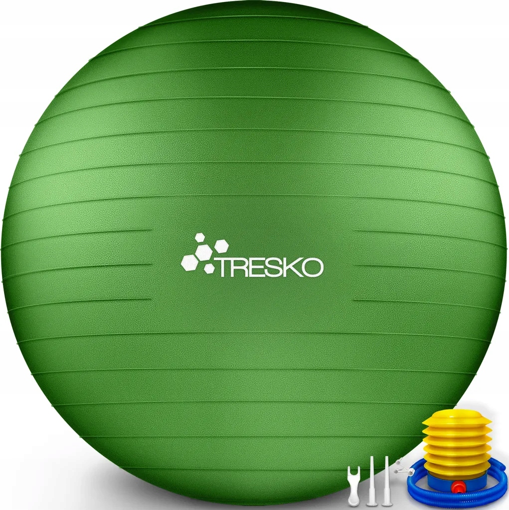 Piłka do ćwiczeń Tresko zielona 75 cm