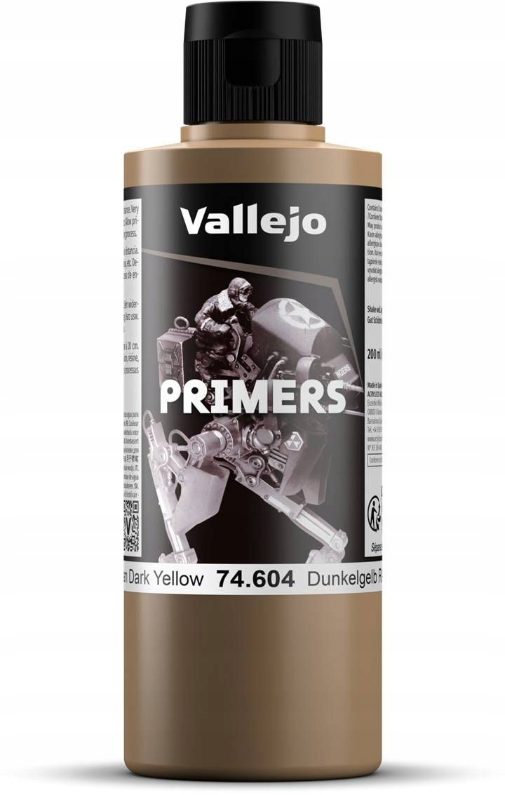 Vallejo: 74.604 Základové Barvy Německá Tmavě Žlutá (200 ML)