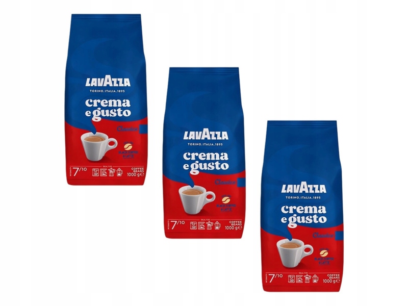 Kawa ziarnista Lavazza Crema e Gusto Classico 3 x 1 kg
