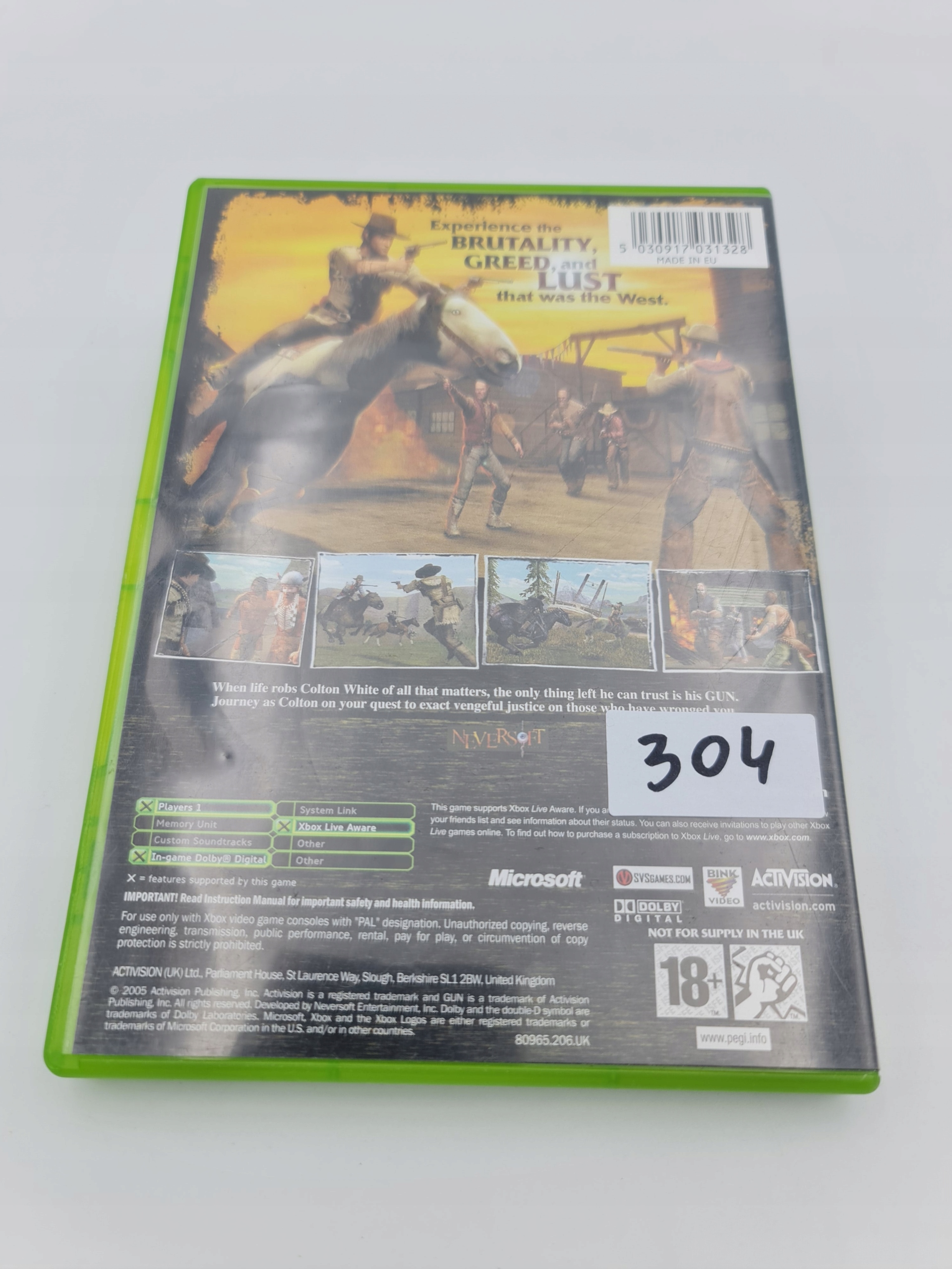 XBOX GUN Platforma Microsoft Xbox