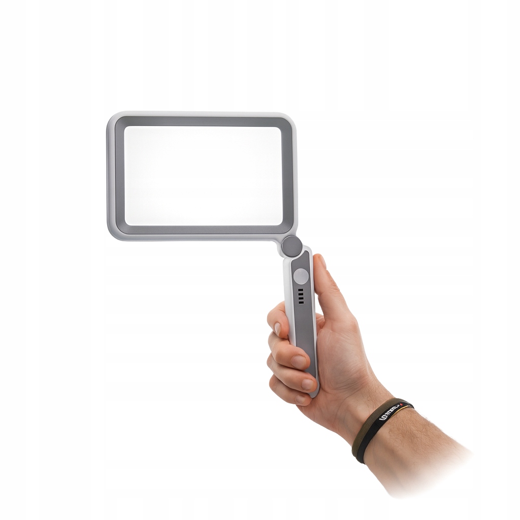 Zvětšovací Lupa 3,5X Podsvícení 12 Led Pro Ruku Čtení Usb-c Velká