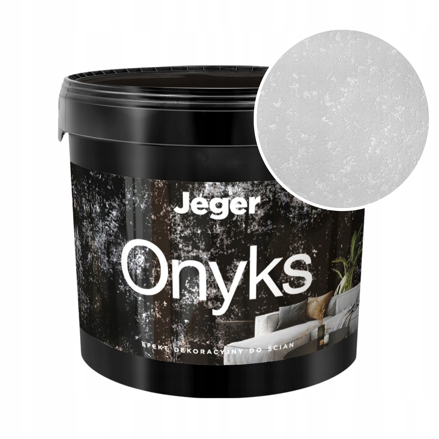 Onyx Masa Dekorativní efekt na stěny Metalizující díry 14 kg Platina