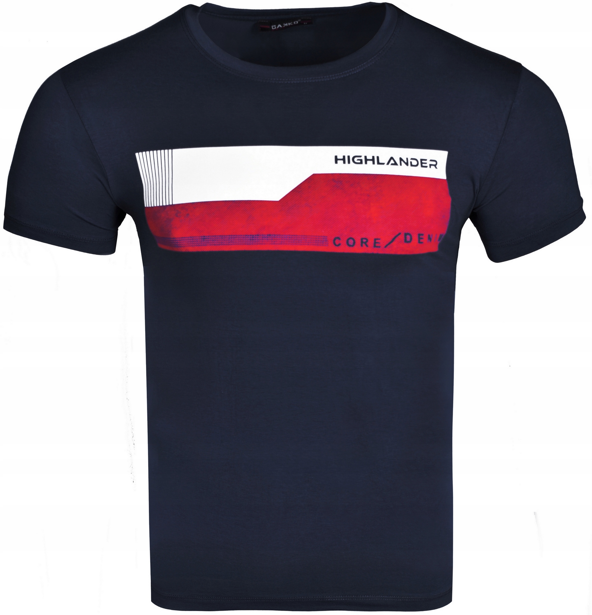 

Męski T-shirt Koszulka Elastan Print Jakość