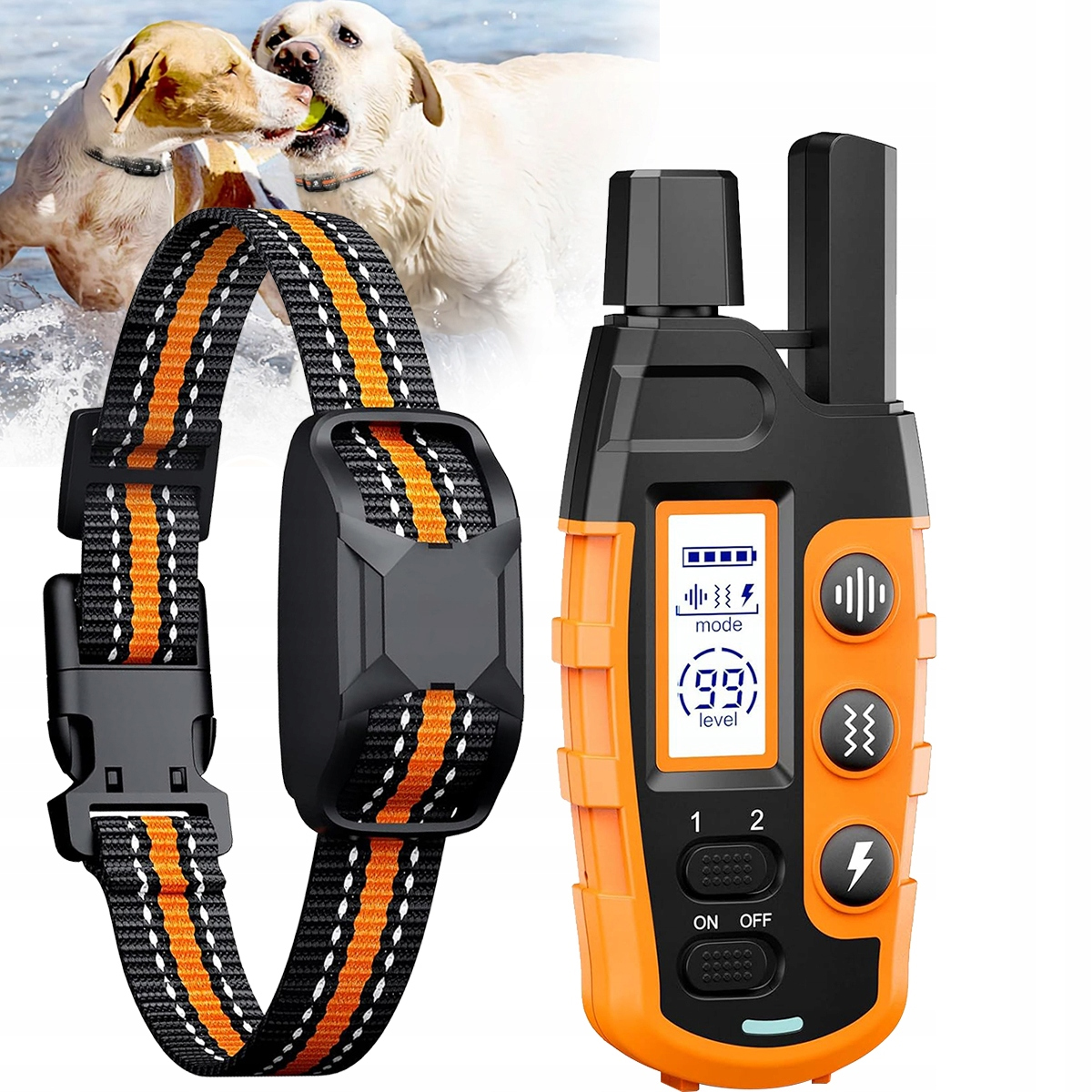 Levně Elektrický Výcvikový Obojek Pro Psa 1000 M Dálkové Ovládání