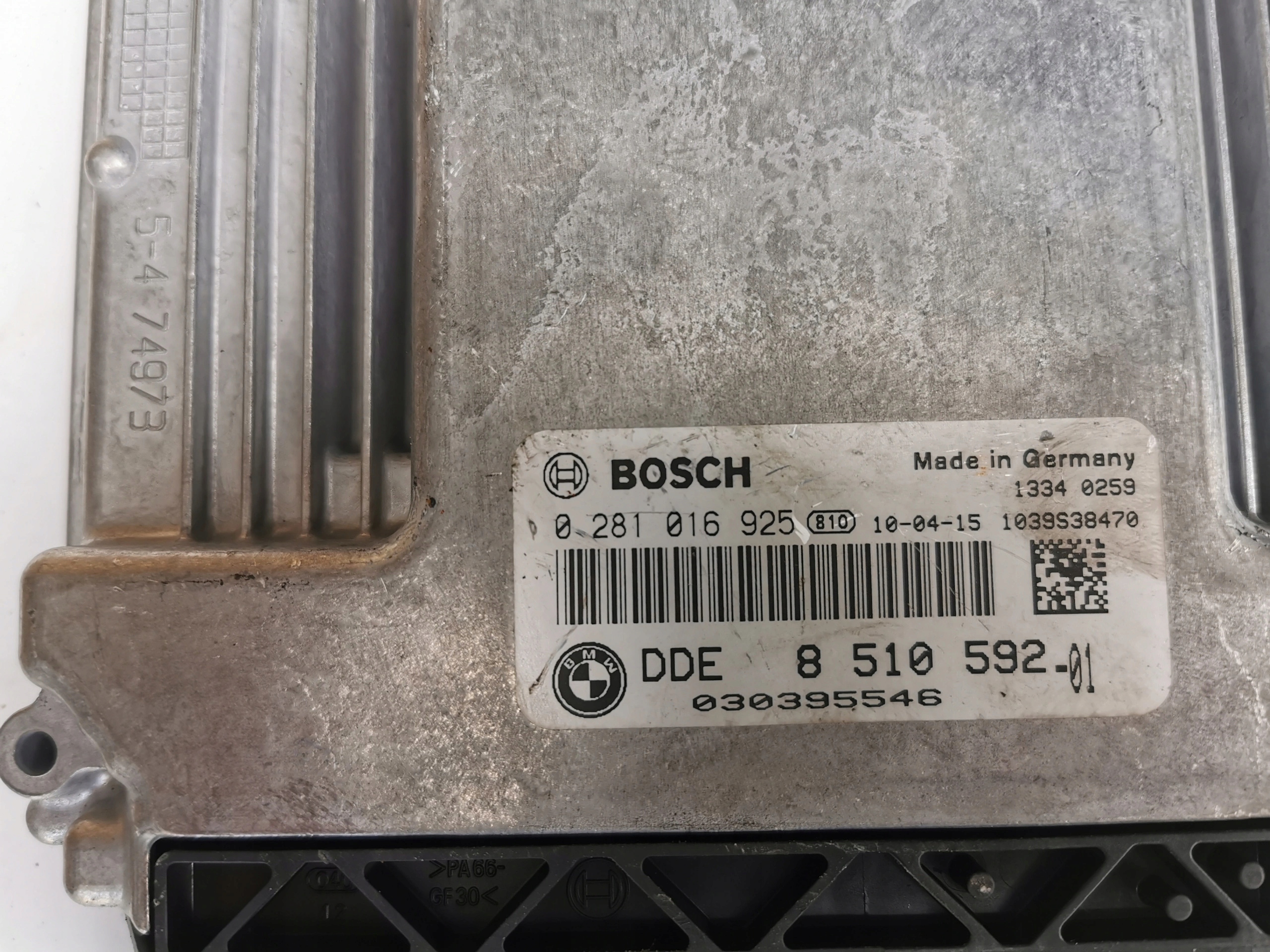 BMW X1 2.0D 0281016925 DDE8510592-01 computer ECU