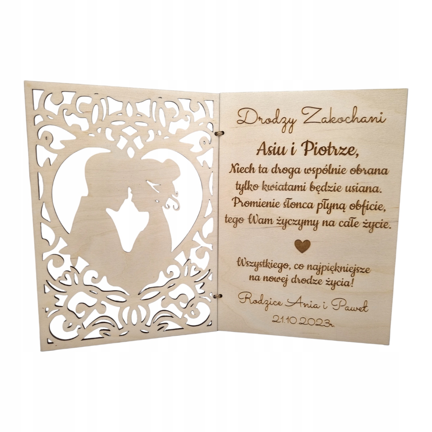 PERSONALIZOWANA KARTKA ŚLUBNA WESELE PREZENT Okazja Ślub, rocznice