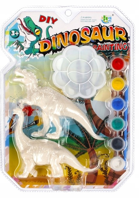 

Dinozaury Figurki Do Malowania zestaw z farbkami