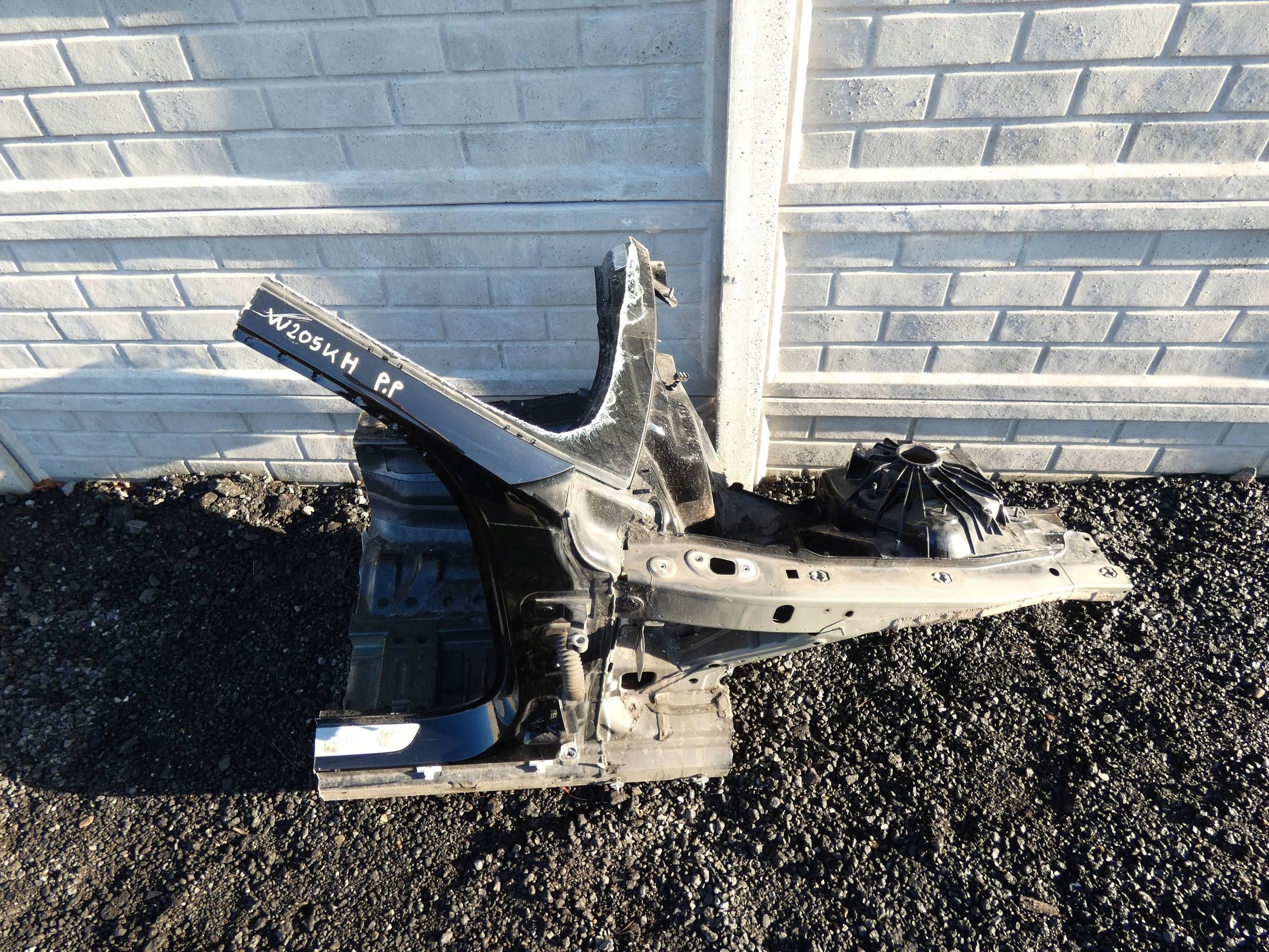 MERCEDES C KLASA W205 quarter right front front