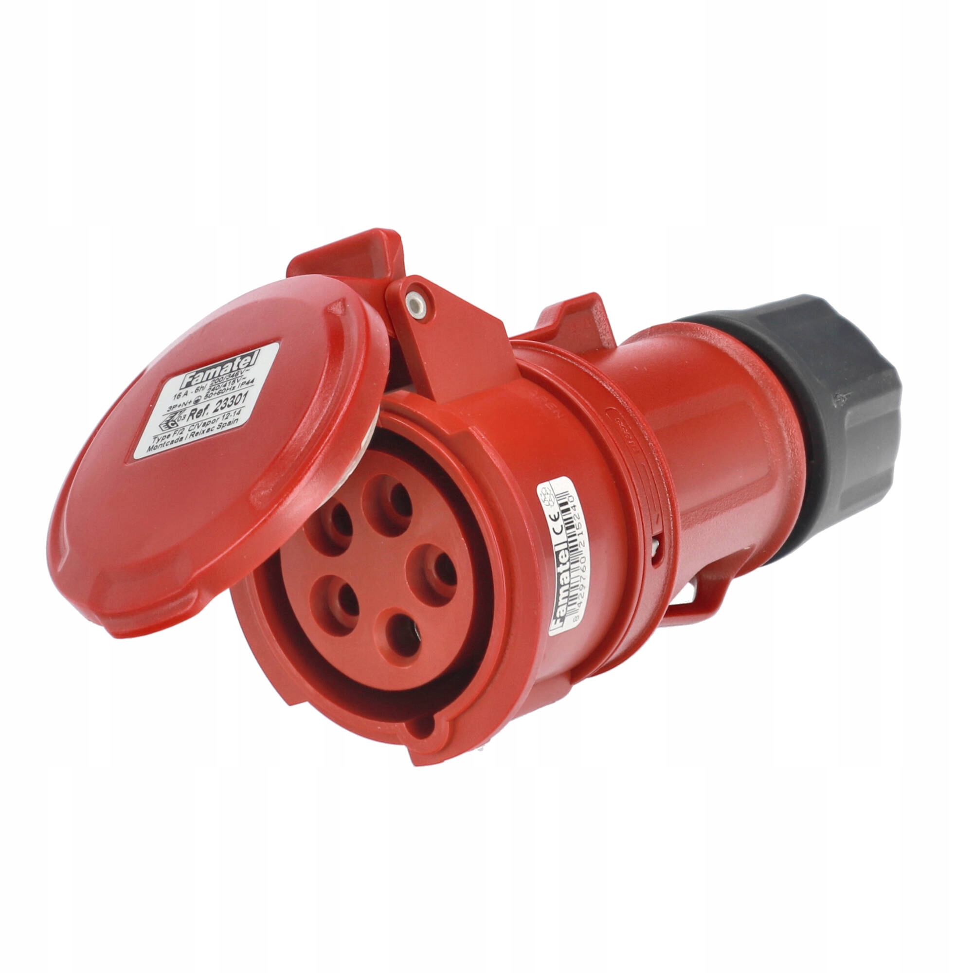 

Famatel Gniazdo Przenośne 16A 5P 400V IP44 23301