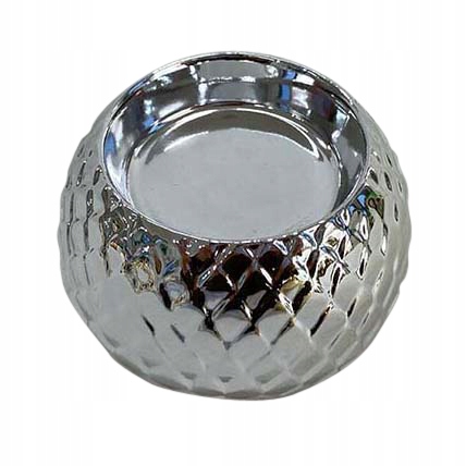 SREBRNY ŚWIECZNIK PODGRZEWACZ NA TEALIGHT 6CM