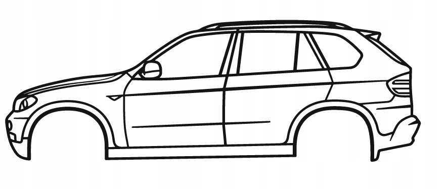 DEKORACJA ścienna Obraz Samochód BMW 2007 X5 E70 2ND GEN