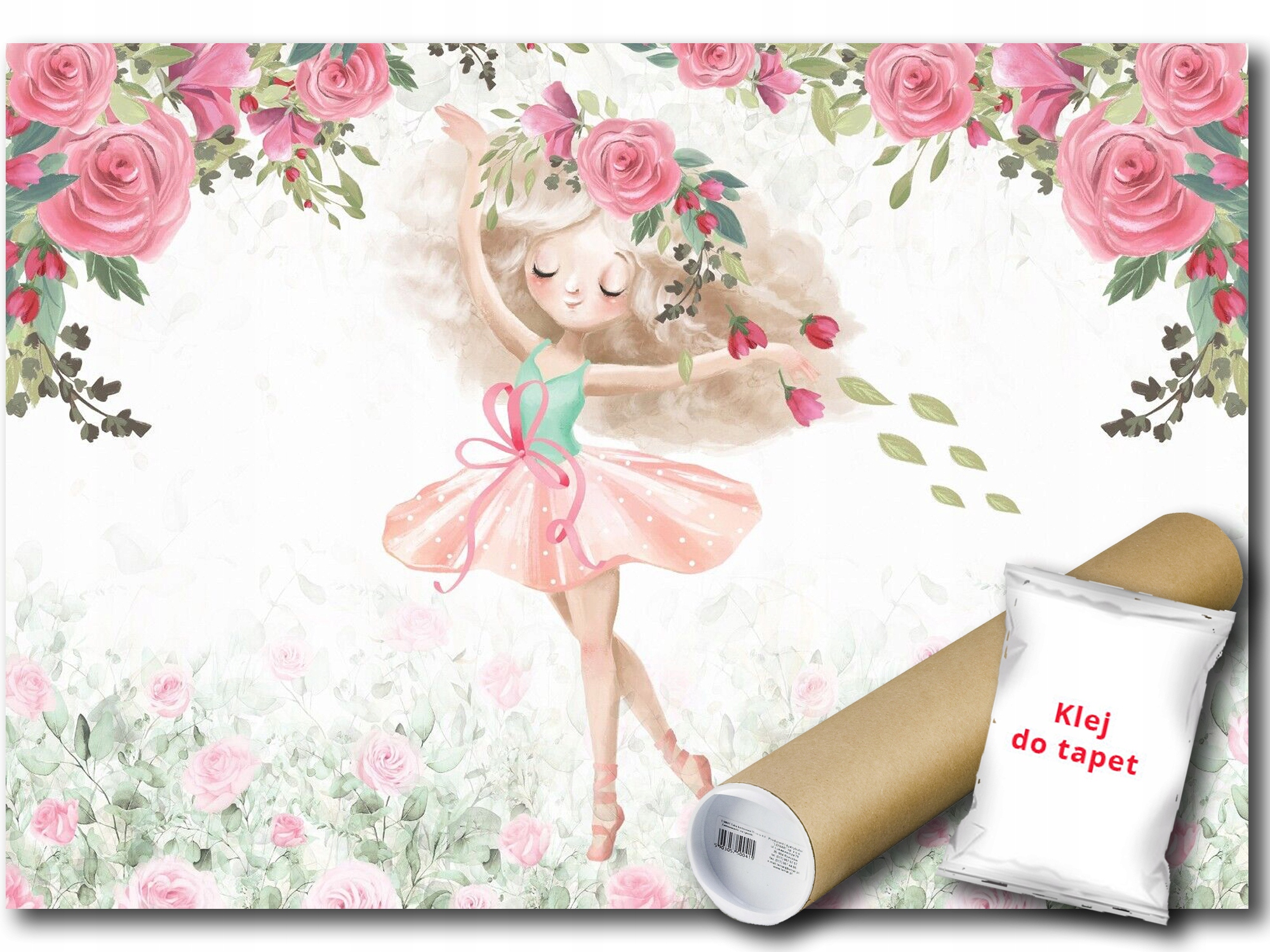 Fototapeta Flizelina Tancerka Baletka Kvety Ruže 350x250 lepidlo zdarma